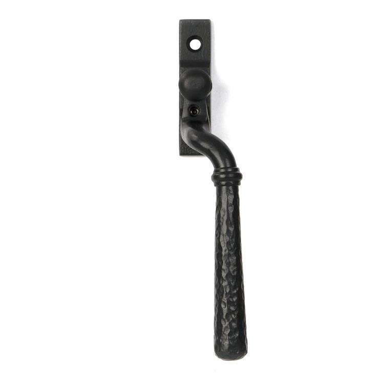 Matte Black Hammered Espagnolette Window Handle-Right Hand