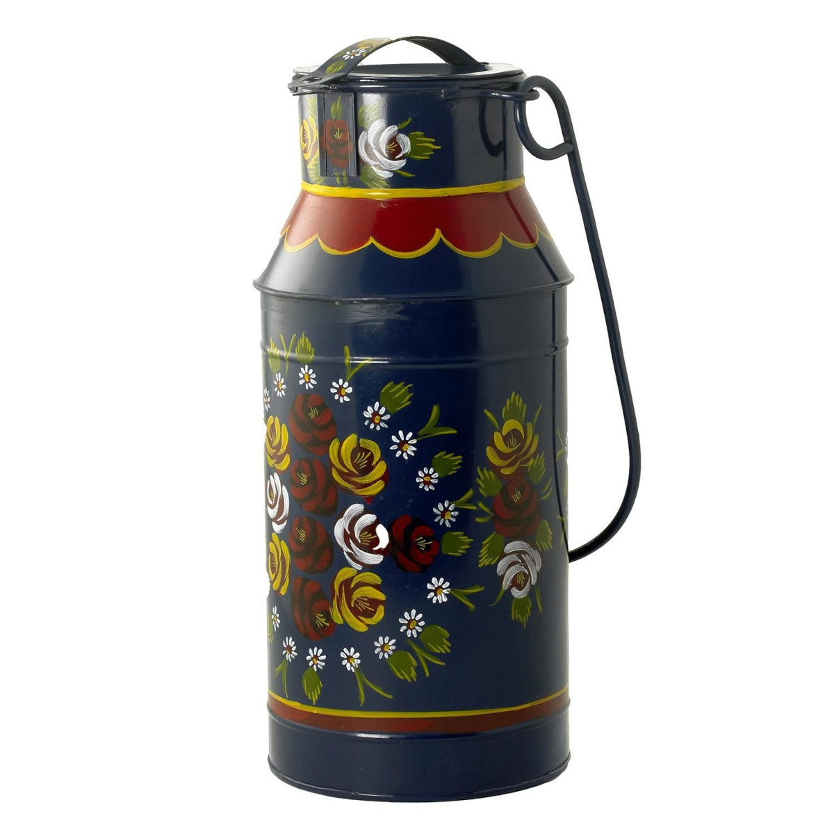 Medium Blue Narrowboat Milk Churn - 40cm