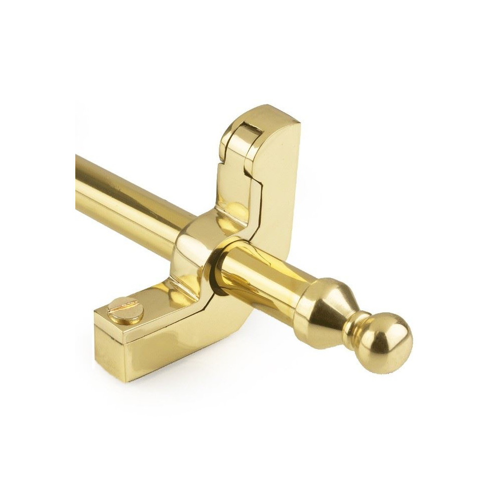 Polished Brass Stair Rods Ball Finial - 16mm
