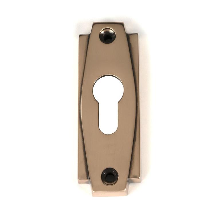 Polished Bronze Euro Escutcheon - 100mm x 36mm