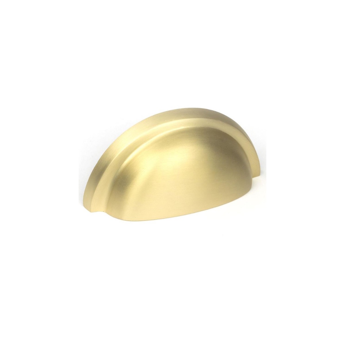 Satin Brass Concealed Drawer Pull-85mm x 40mm