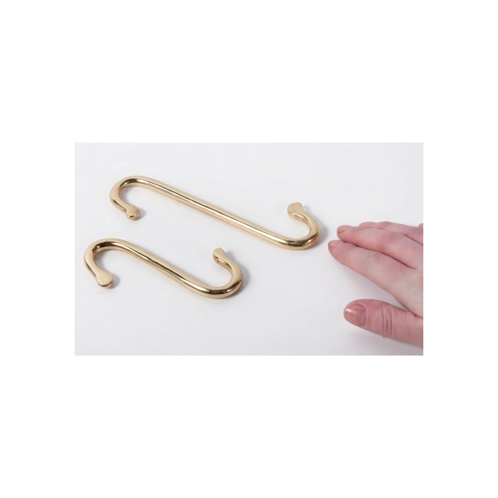 Large Polished Brass 'S' Hook