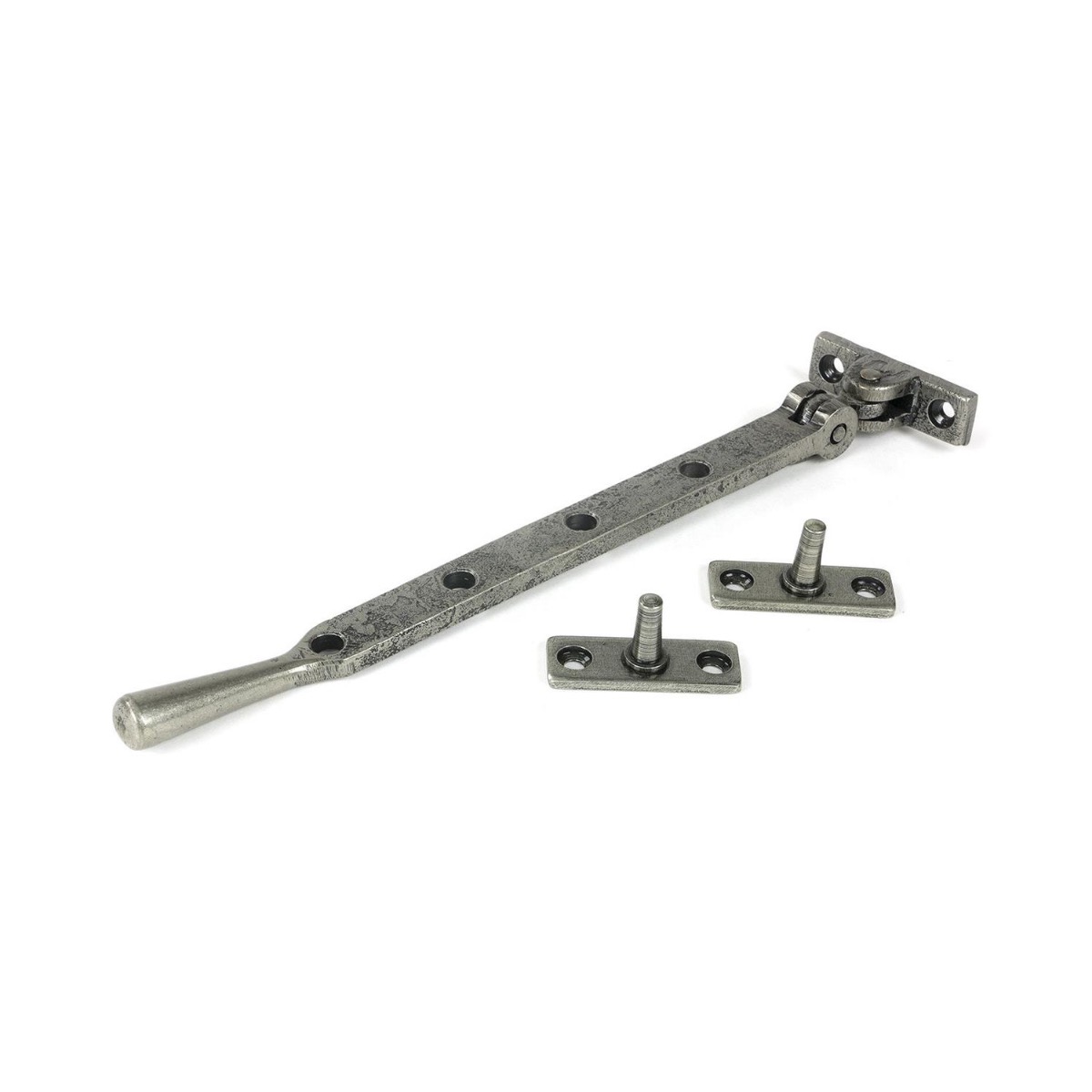 10" Pewter Four Pin Window Stay