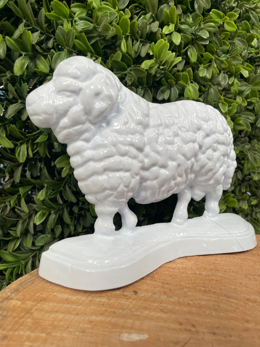 White Sheep Door Stop