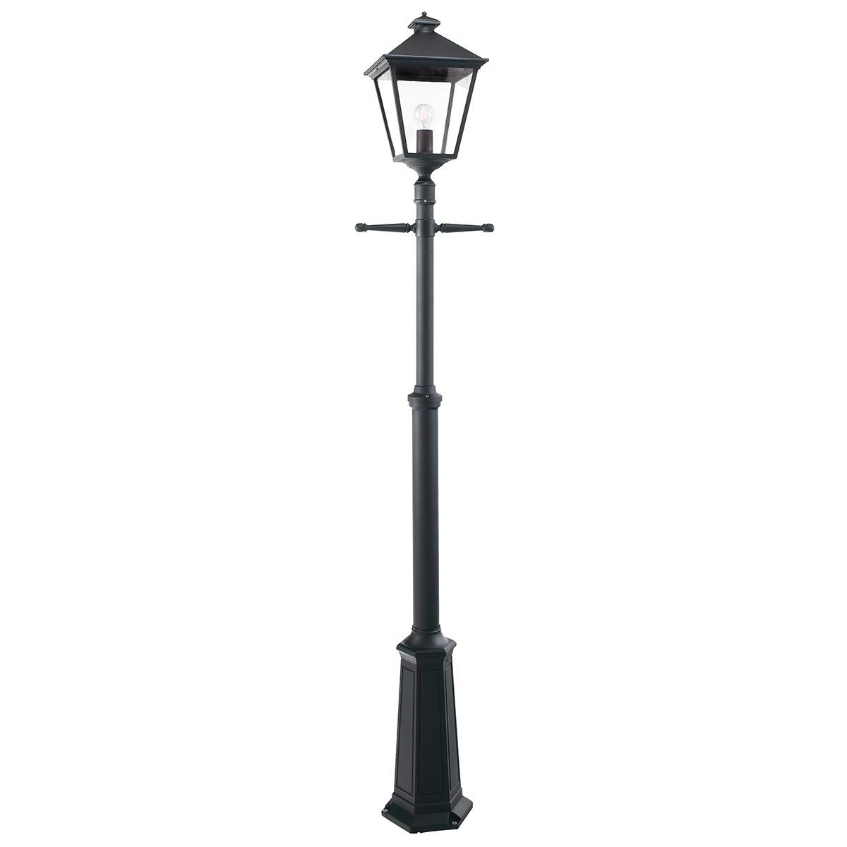 Black 'Turin Grande' Exterior One-Light Lamp Post