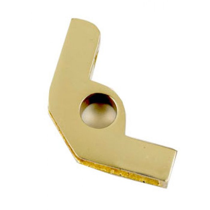 Brass Un-Hinged Stair Rod Bracket - 16mm