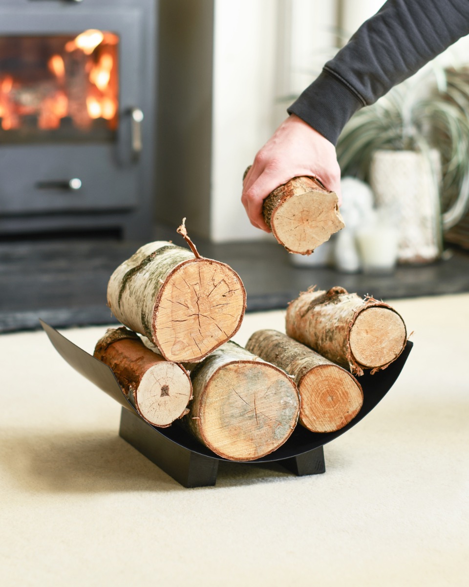 Contemporary Curve Log Holder