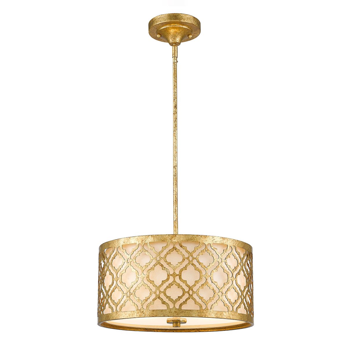 'Charlotte' Gold & Ivory Baroque Two-Light Medium-Sized Lamp