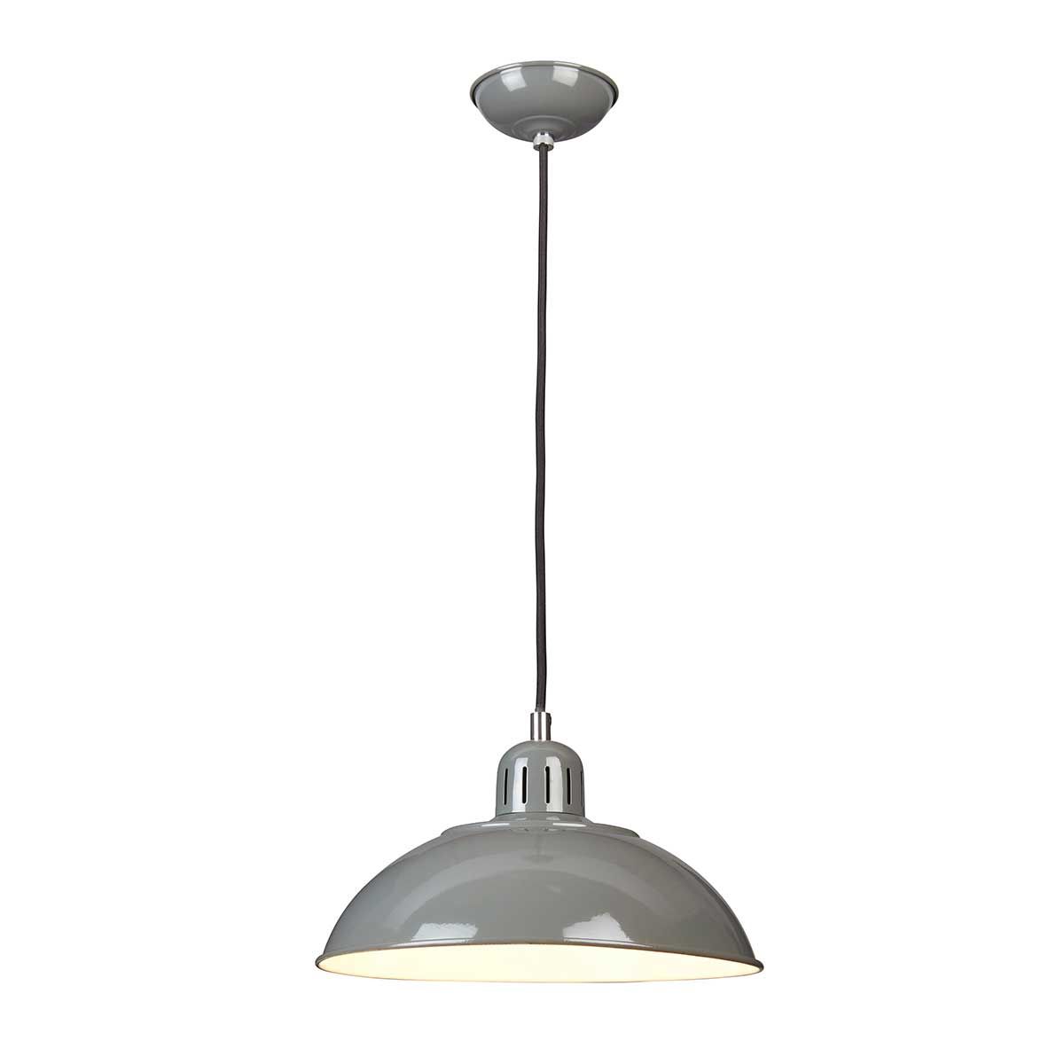 Grey Vintage Diner One-Light Hanging…