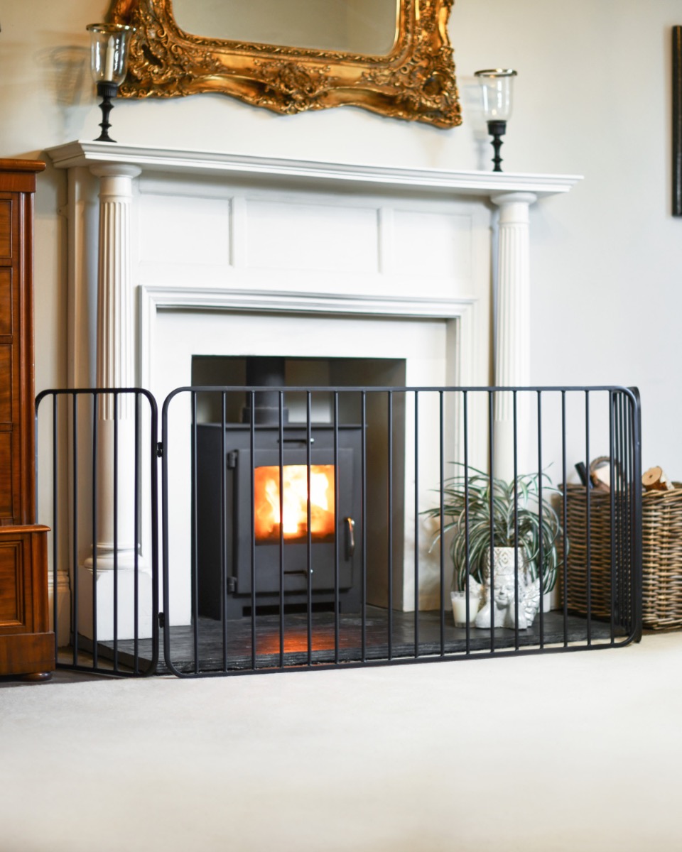 Heavy Duty Black 'Cerca' Fire Surround