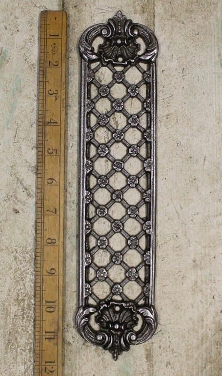 Lattice Antique Iron Finger Door Plate