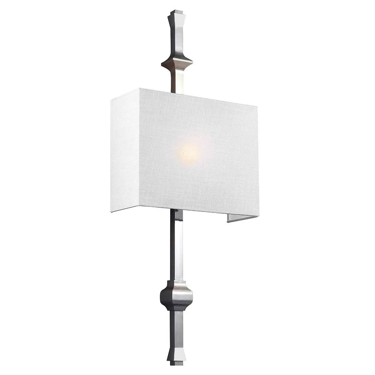 Polished Nickel Square Linen Wall Li…