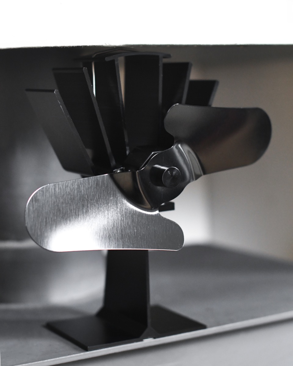 Two Blade Heat Powered Stove Fan