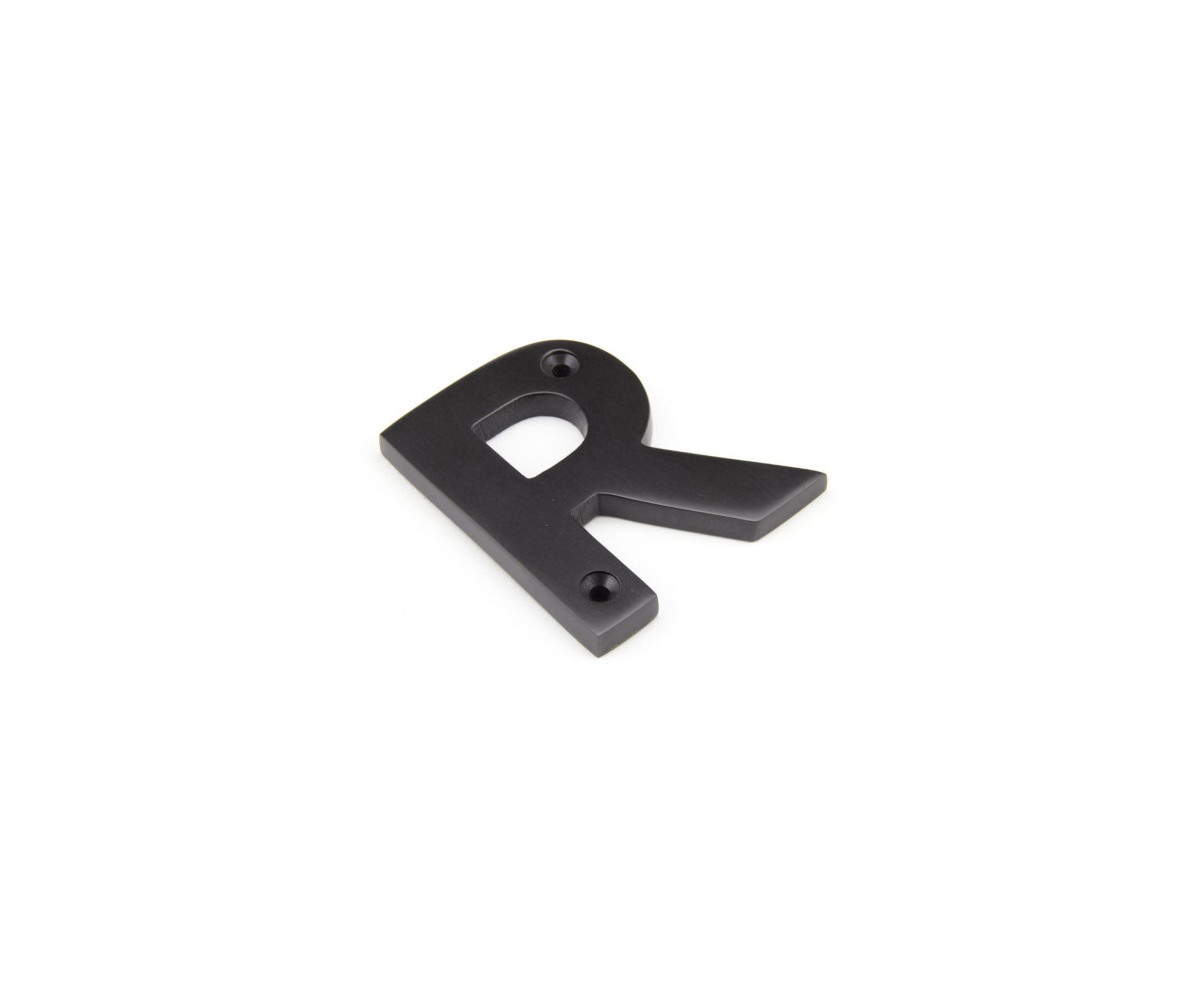 Aged Bronze 'R' Screw Fix Letter