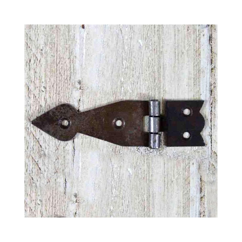 Antique Arrowhead Cast Iron Hinge