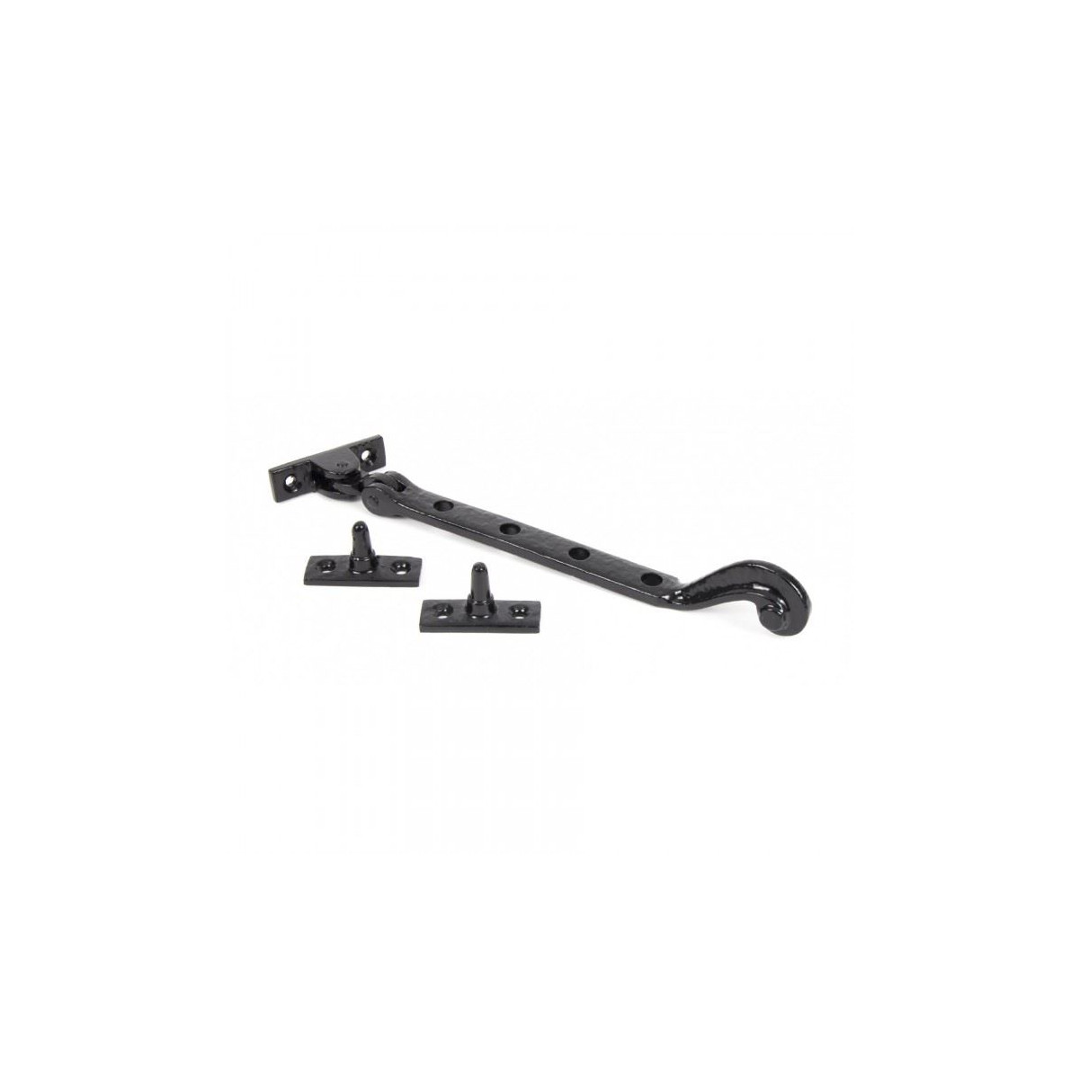 Antique Black Scrolled Stay - 9"
