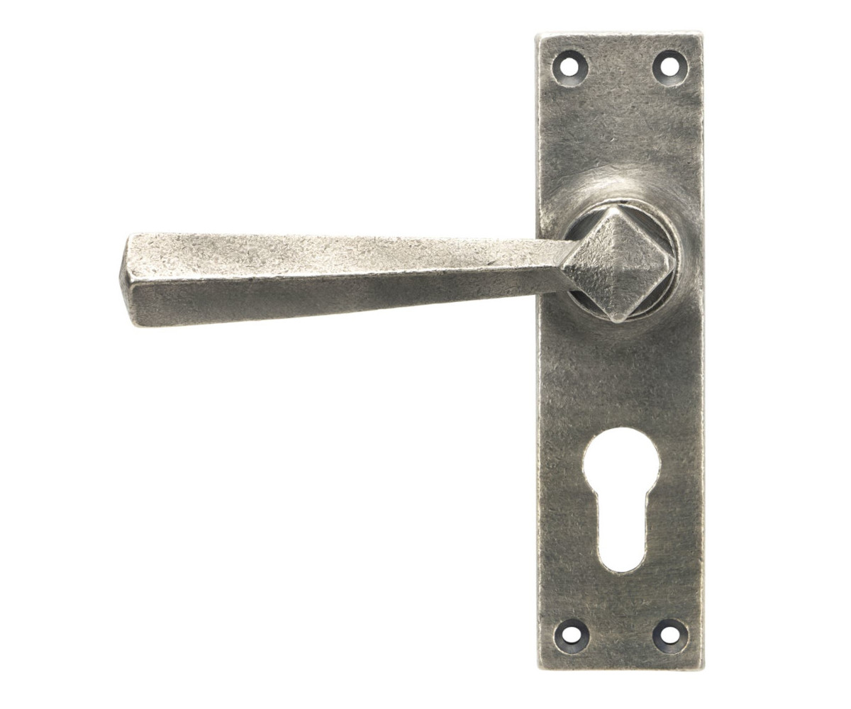 Antique Pewter Straight Lever Door Handle