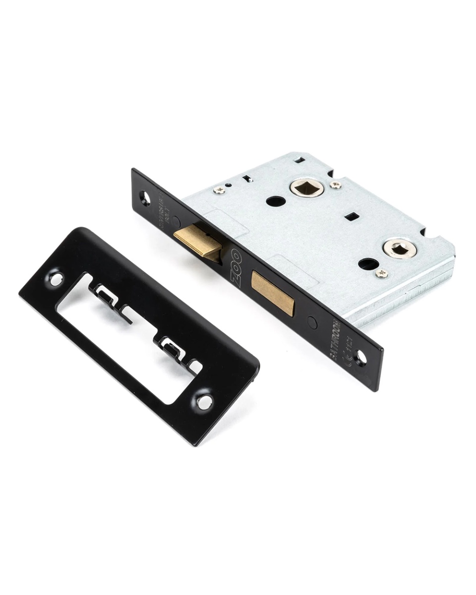 Black Bathroom Mortice Lock