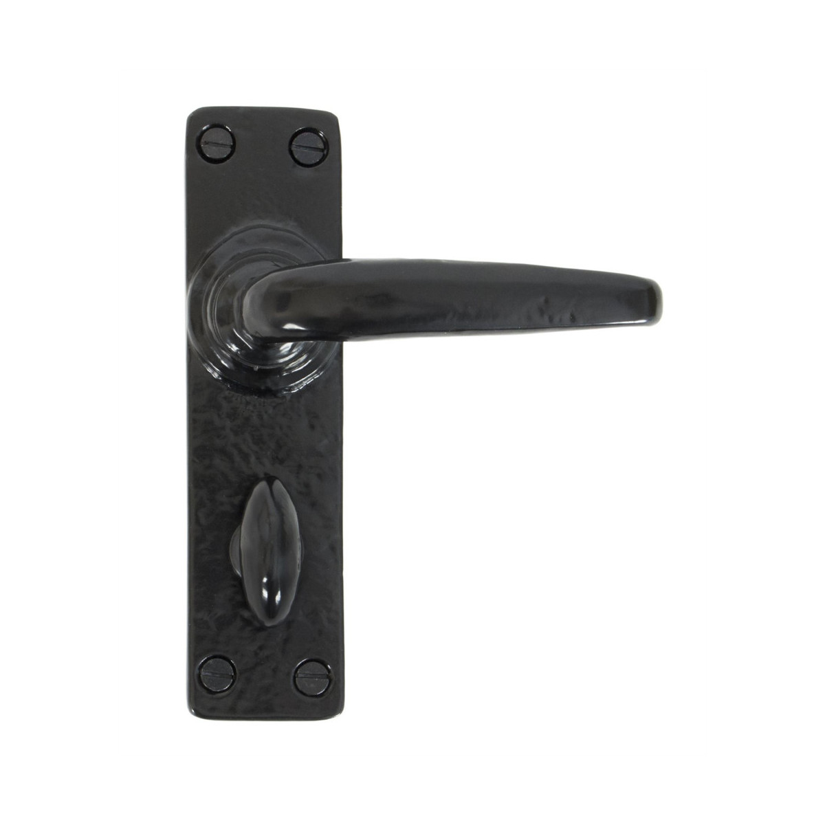 Black Smooth Lever Bathroom Set