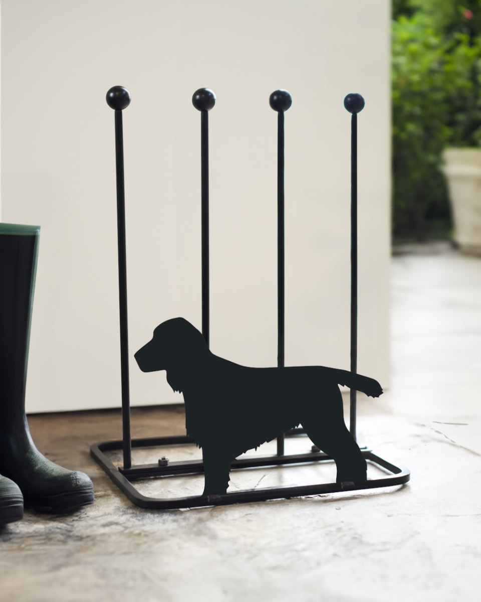 Cocker Spaniel Steel Boot Rack