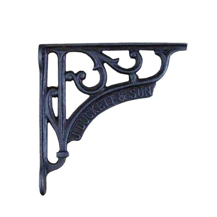 'J Duckett & Son' Iron Shelf Bracket - 15 x 15cm