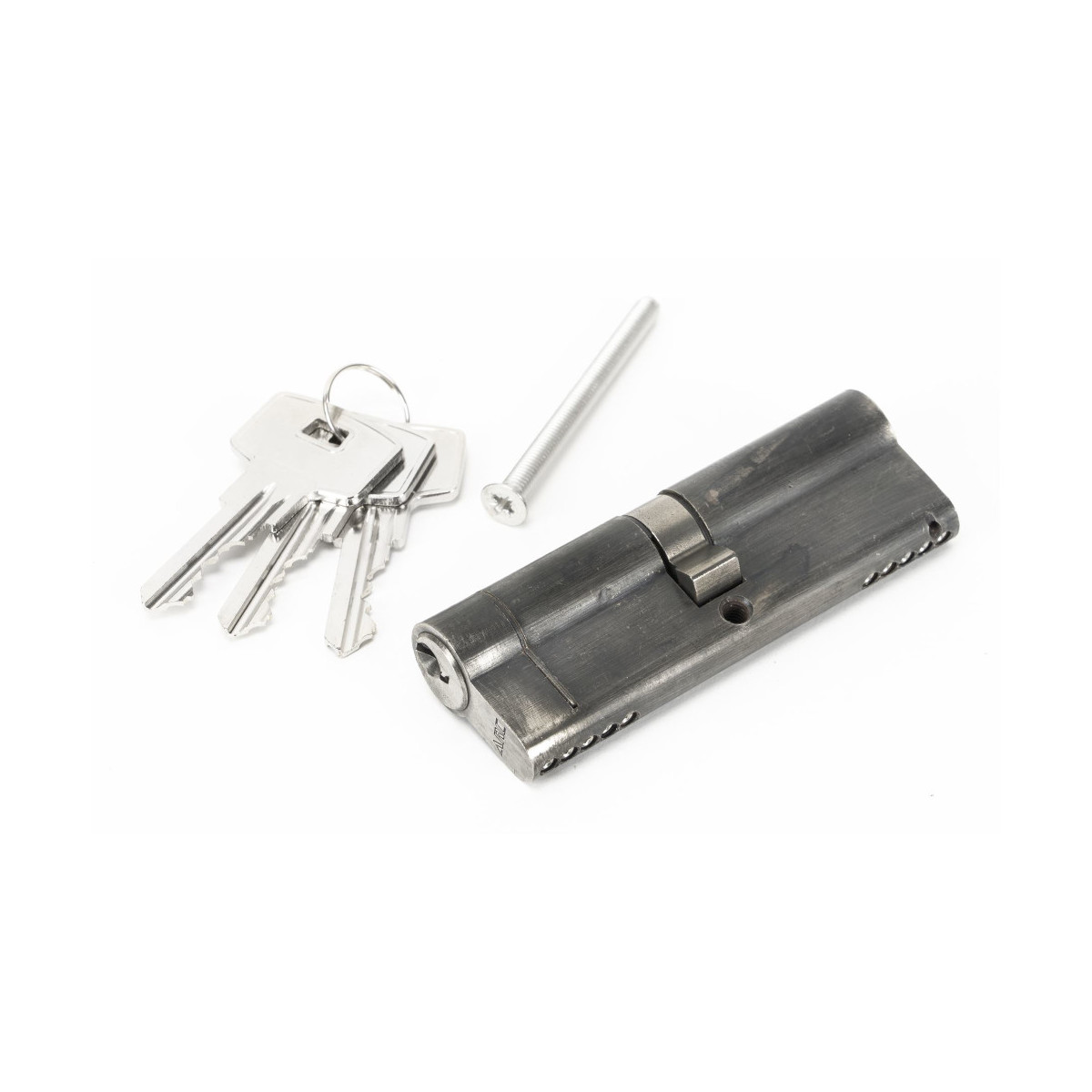 Pewter Five Pin Euro Cylinder Lock