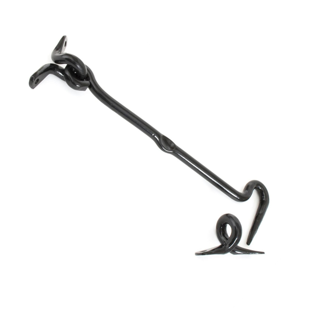 Small Black Forged Cabin Hook - 8"