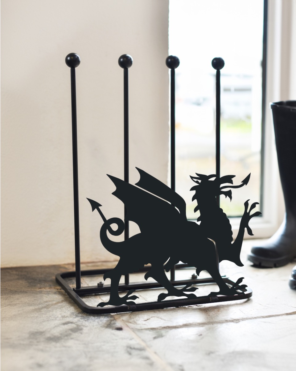 Steel Welsh Dragon Boot Rack
