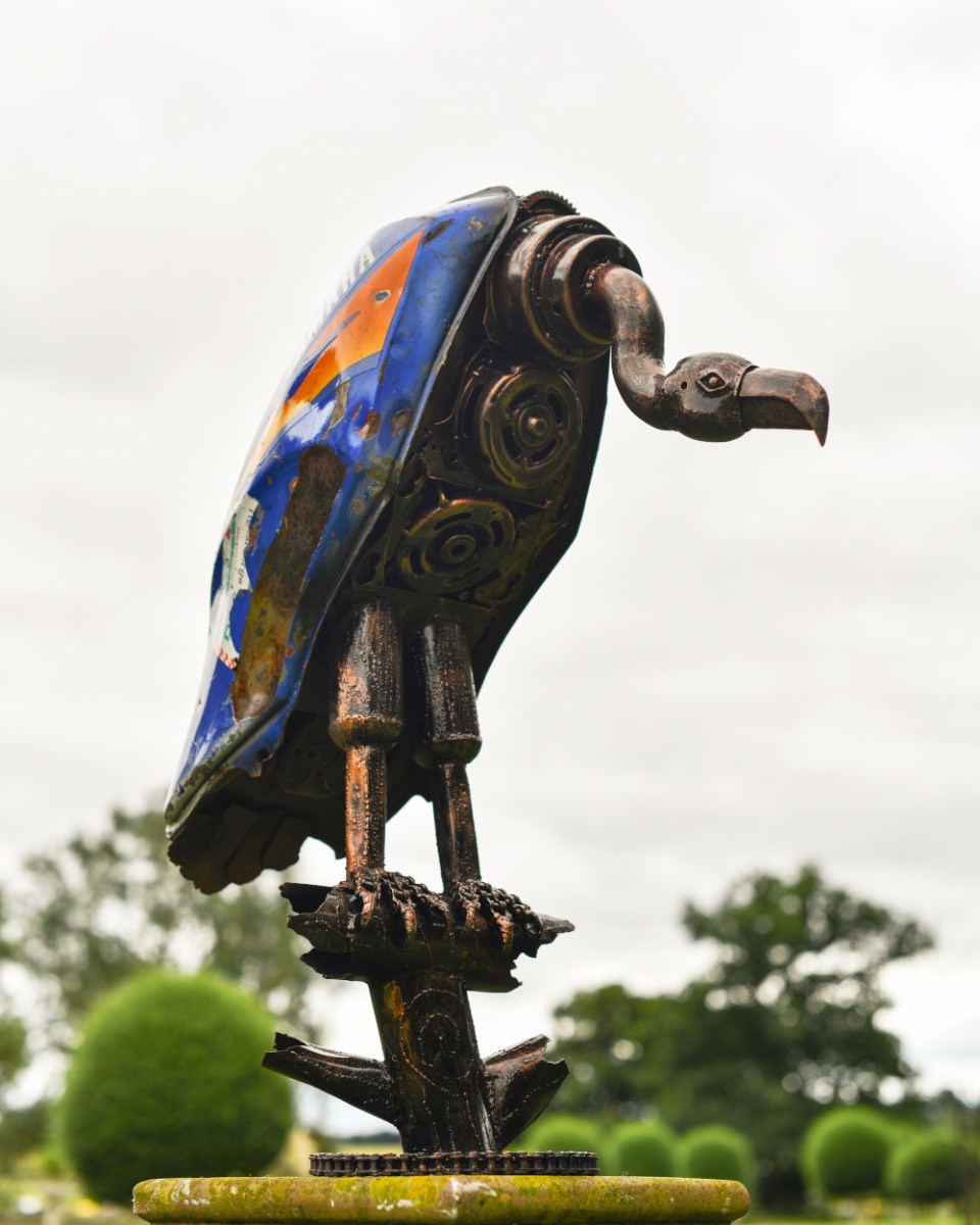 'Yam' The Fuel Tank Vulture Recycled Metal Sculpture