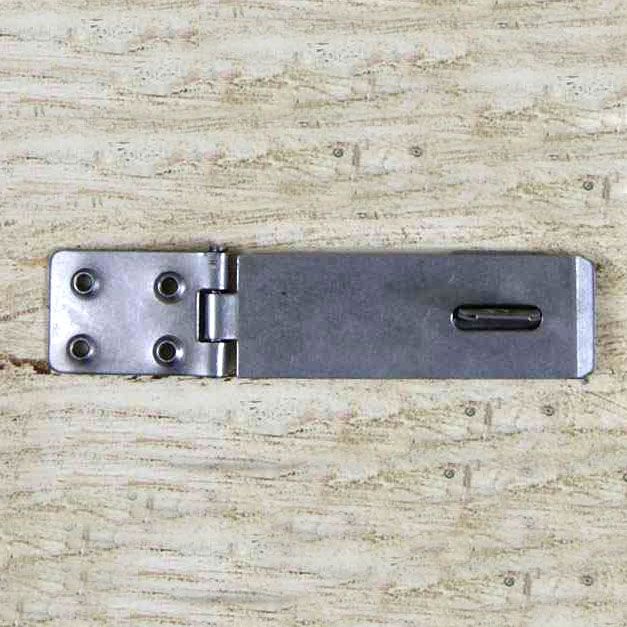Simplistic Plain Iron Hasp & Staple - 4.5"