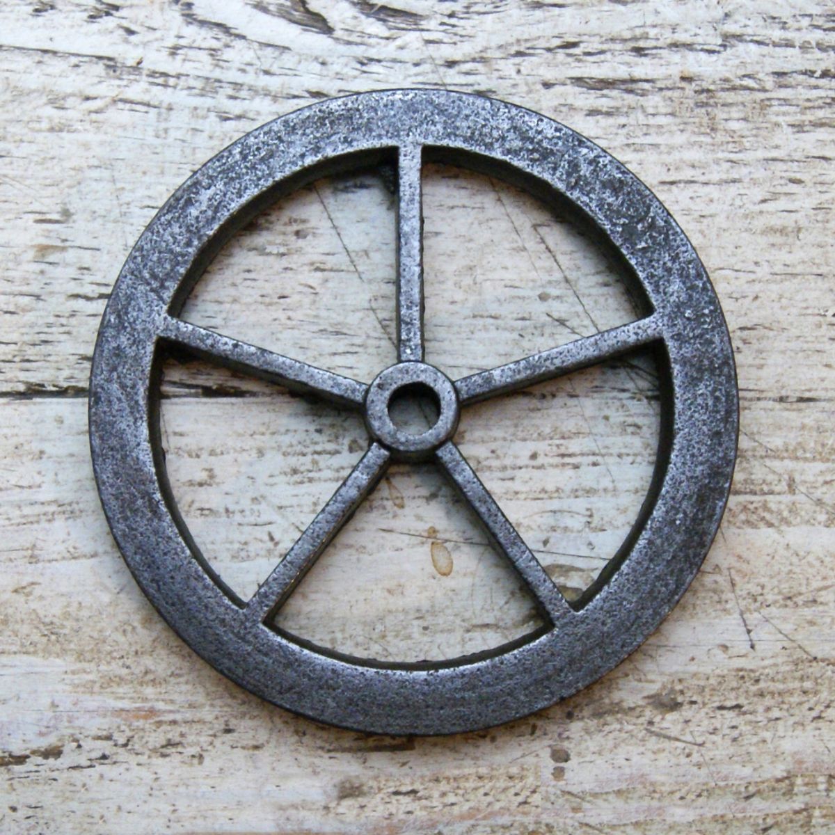 5" Natural Iron Pulley Wheel