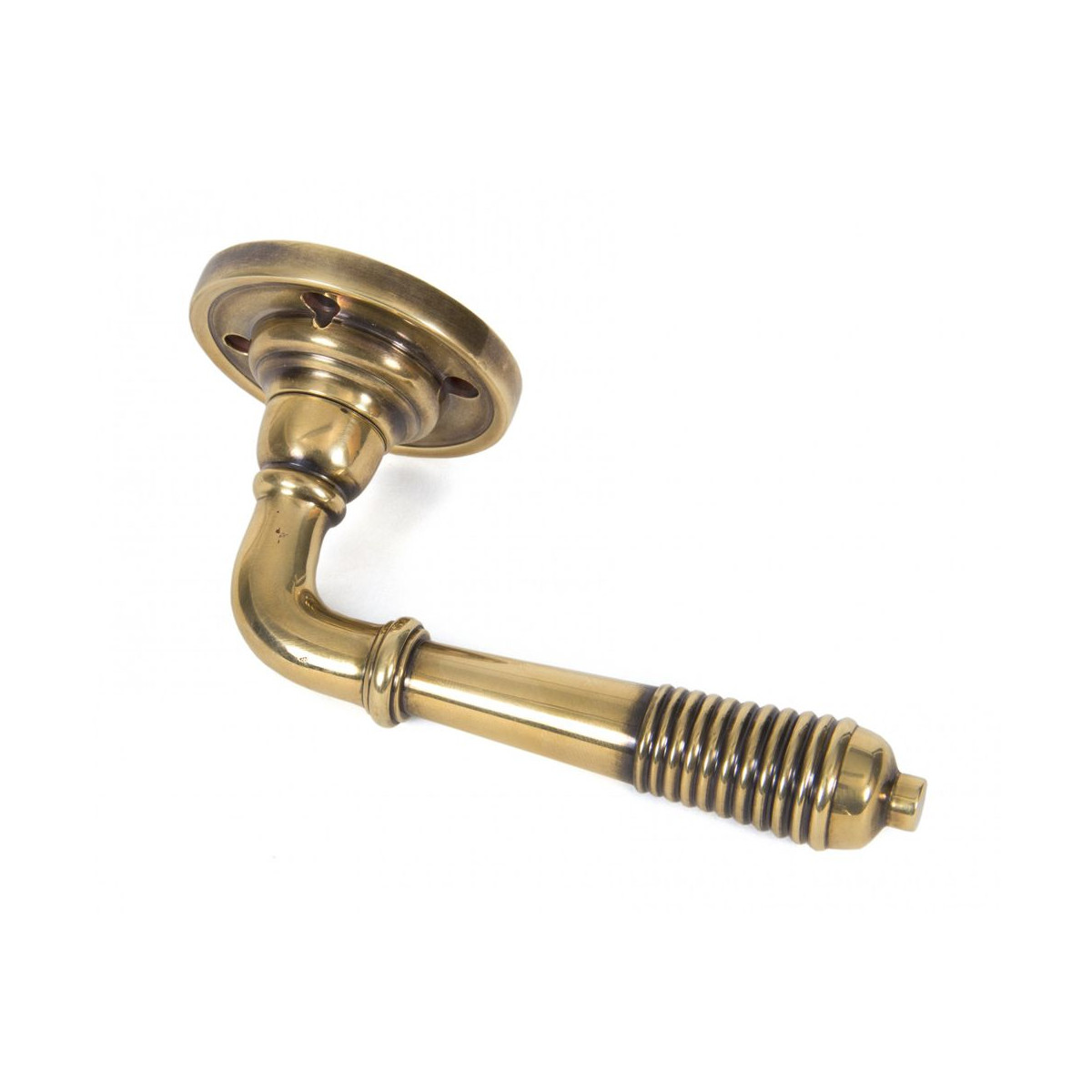 Antique Brass Beehive Door Handle