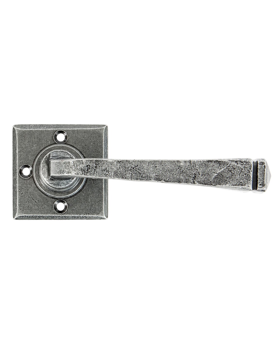 Antique Pewter Iron Door Handle Set