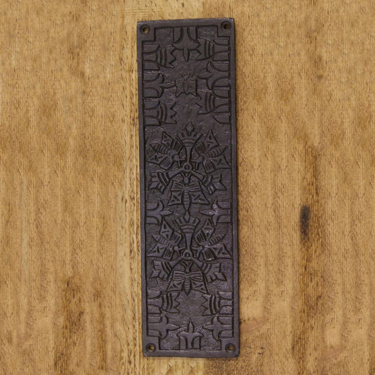 Rustic Aztec Style Door Finger Plate