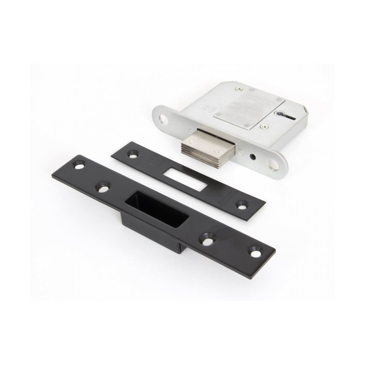 Black British Standard Five Lever Deadlock - 3"