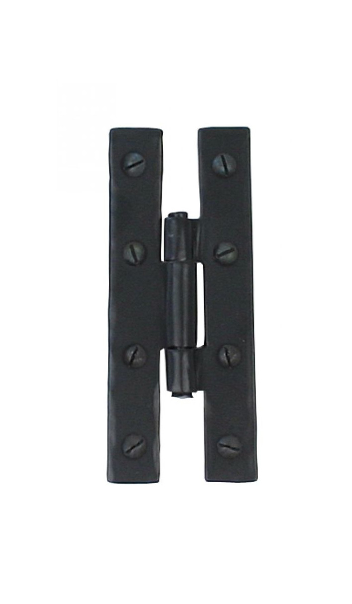 Black 'H' Hinge Pair - 3"
