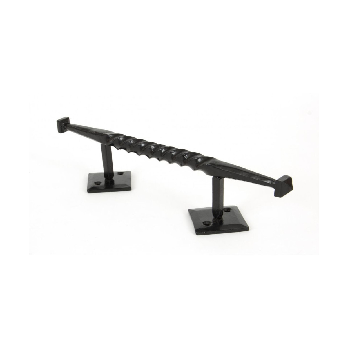 Black Ornate Small Plaited Rope Iron Pull Handle