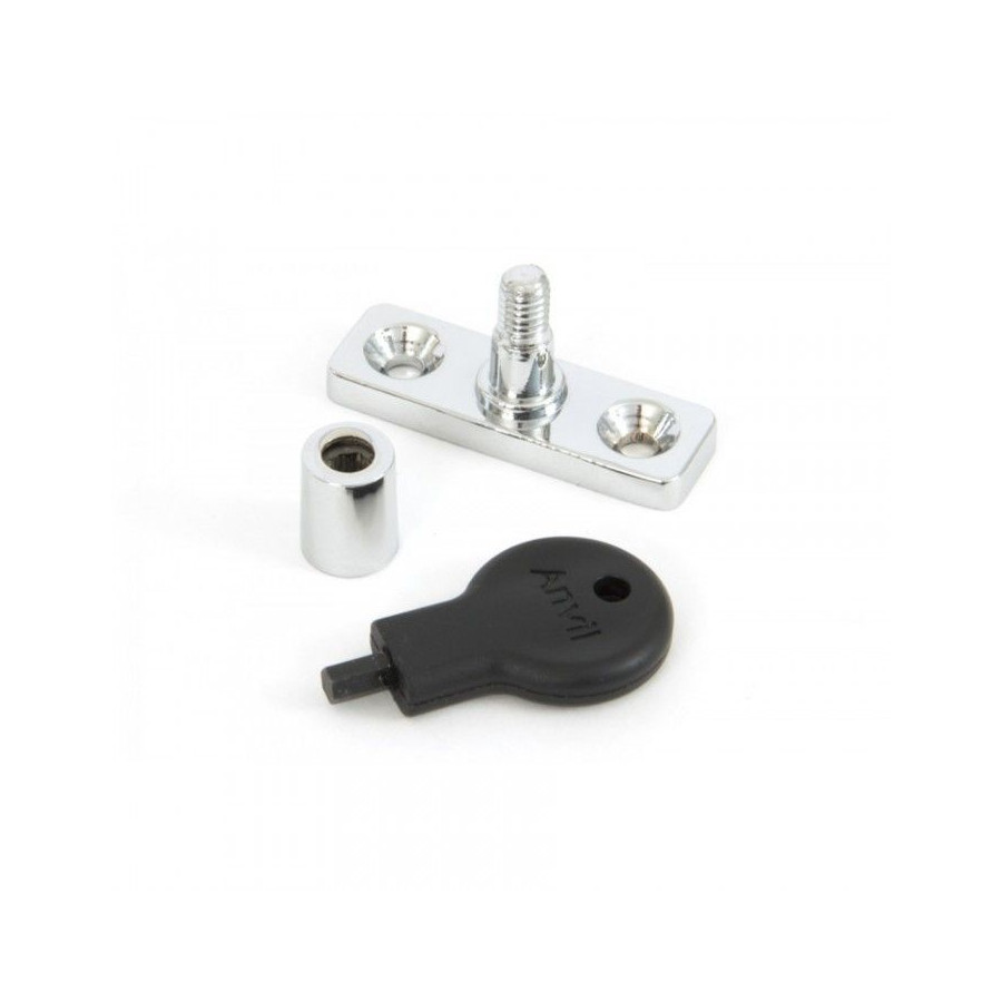 Bright Chrome Locking Stay Pin & Key