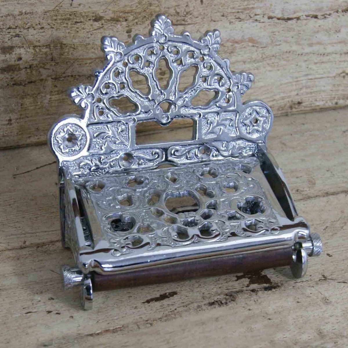 Floral Bright Chrome Cast Iron Vinta…