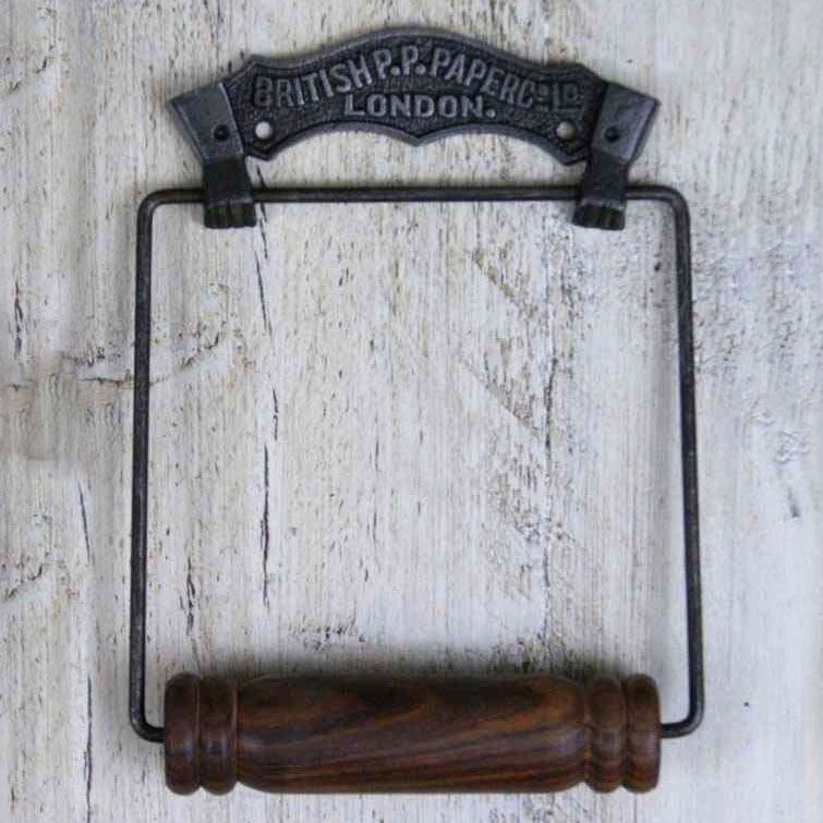 'British Paper Co' Traditional Cast Iron Toilet Roll Holder