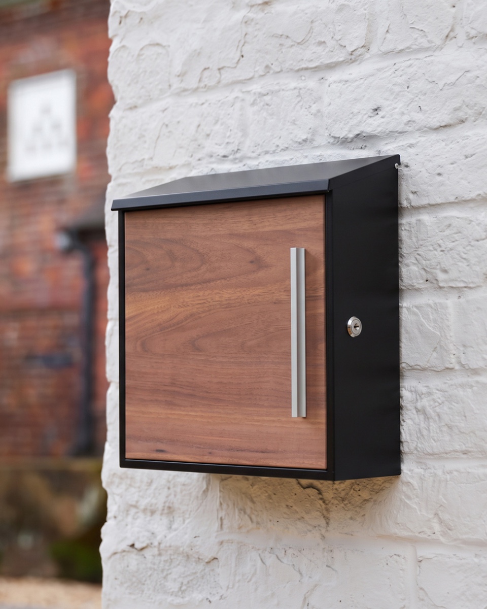 Contemporary Galvanised Steel 'Elegante' Post Box