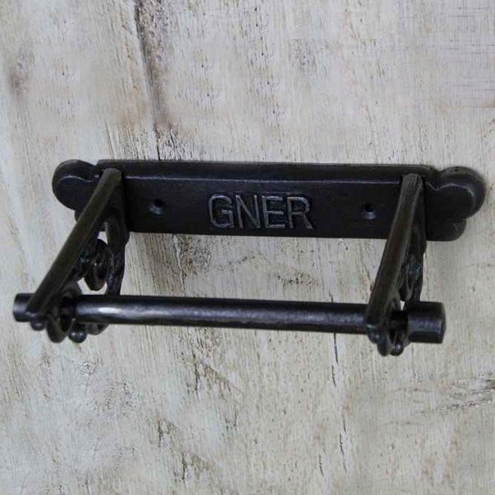 'GNER' Cast Iron Toilet Roll Holder