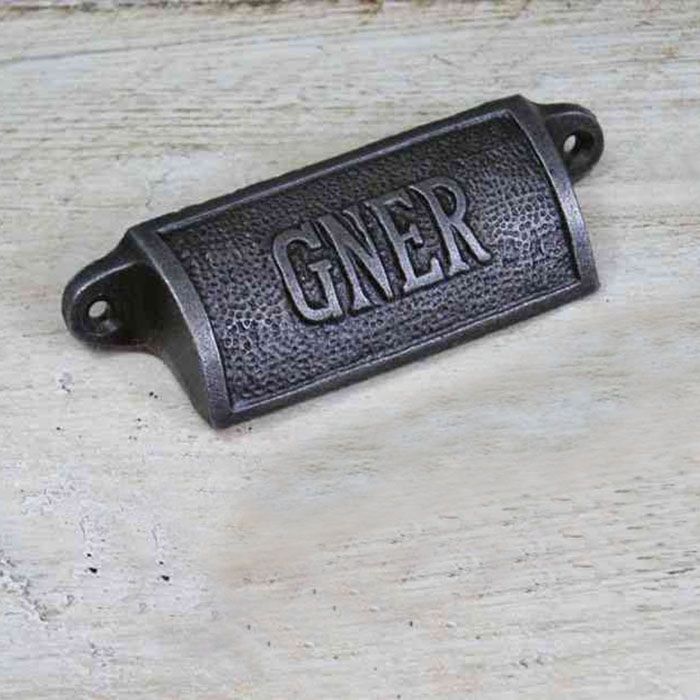 Vintage 'GNER' Industrial Cabinet Pull Handle
