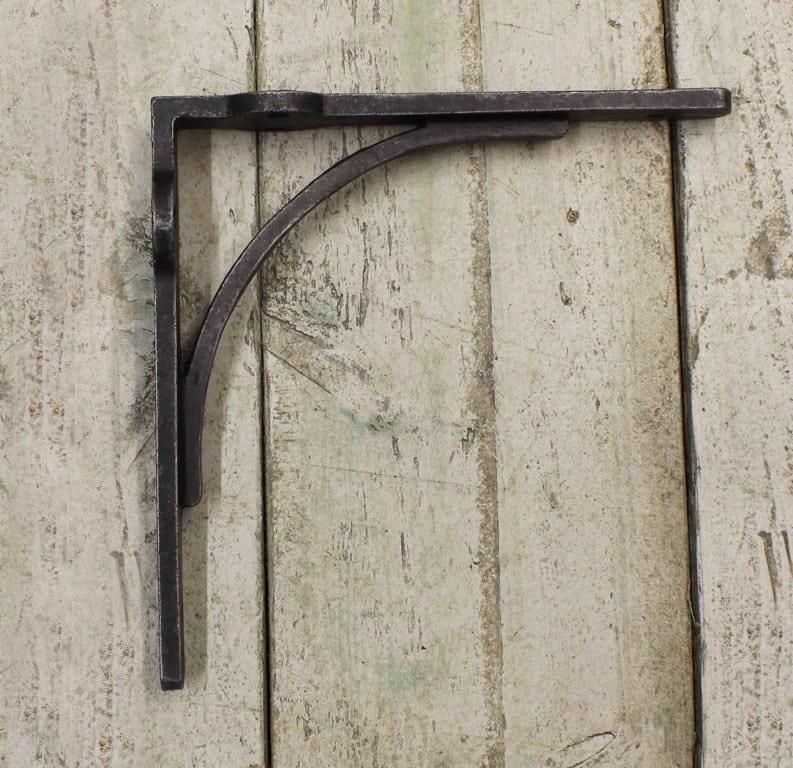 Iron Lugged Shelf Gallows Bracket - 21x 21cm
