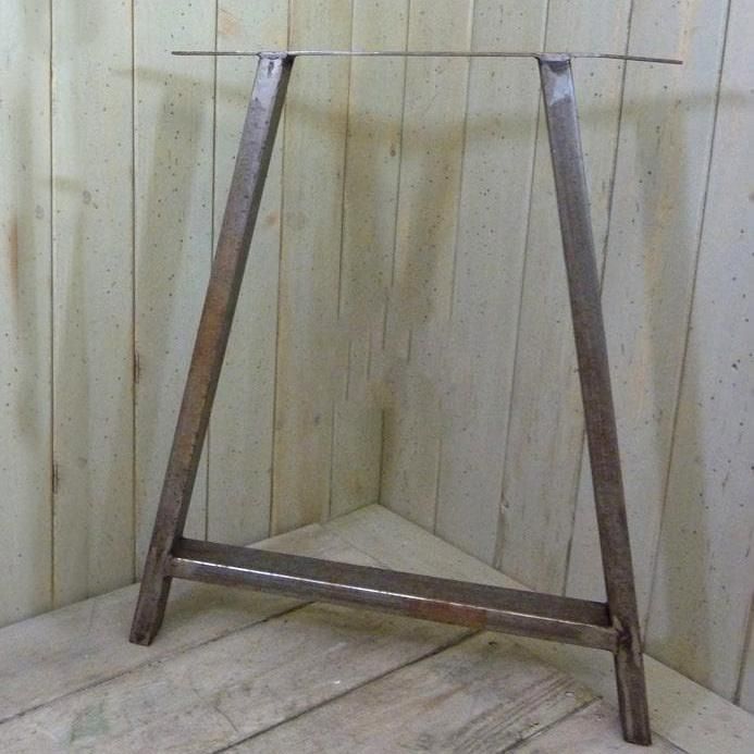 Rustic Iron Table End Frame - 28"