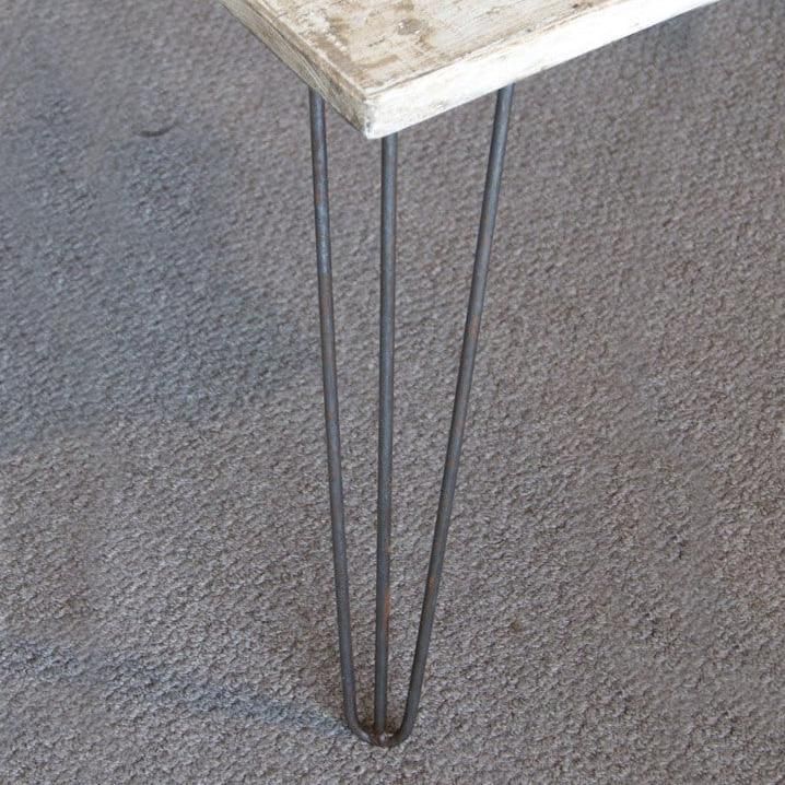 Rustic Iron Three Prong Hairpin Table Leg - 16"
