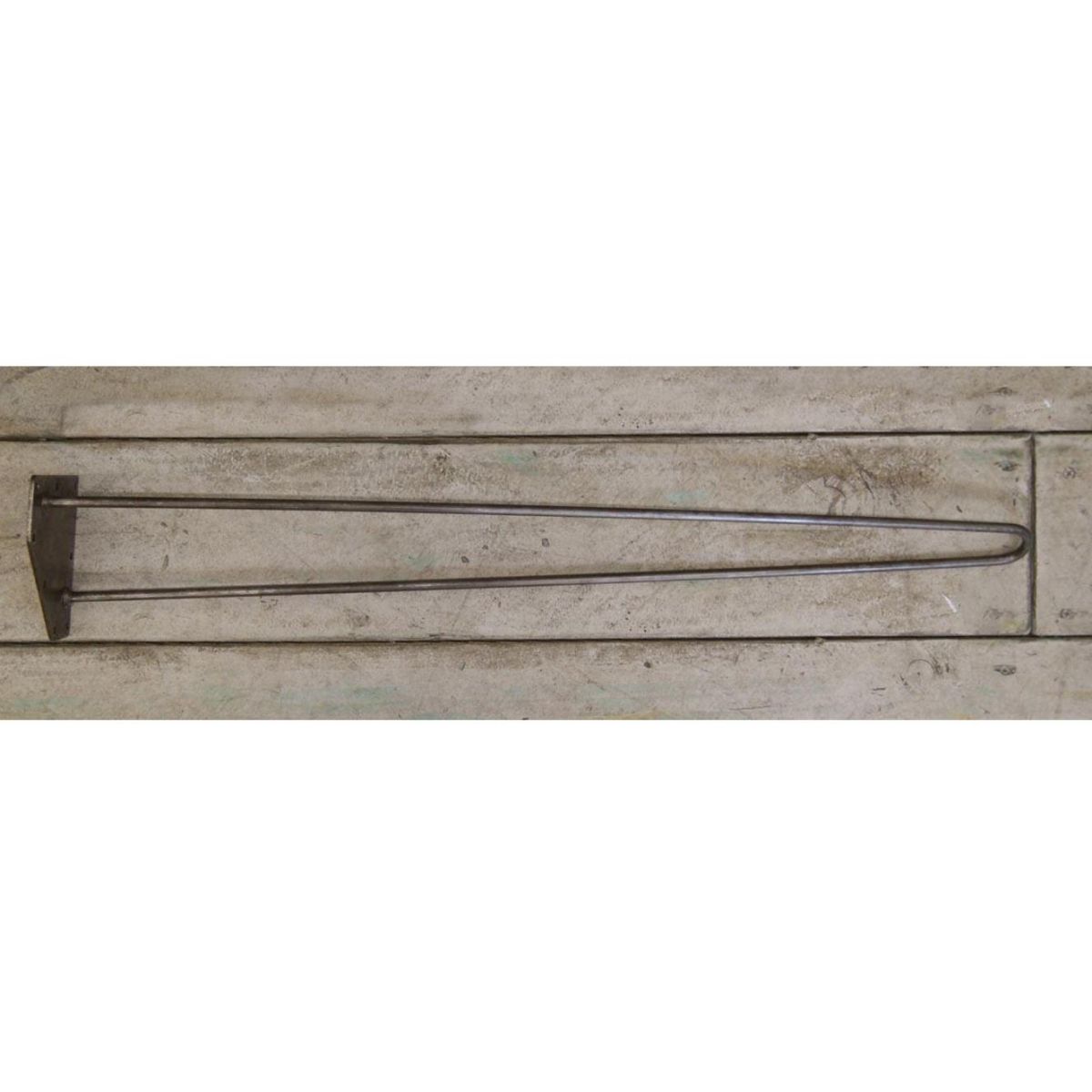 Rustic Iron Two Prong Hairpin Table Leg - 30"
