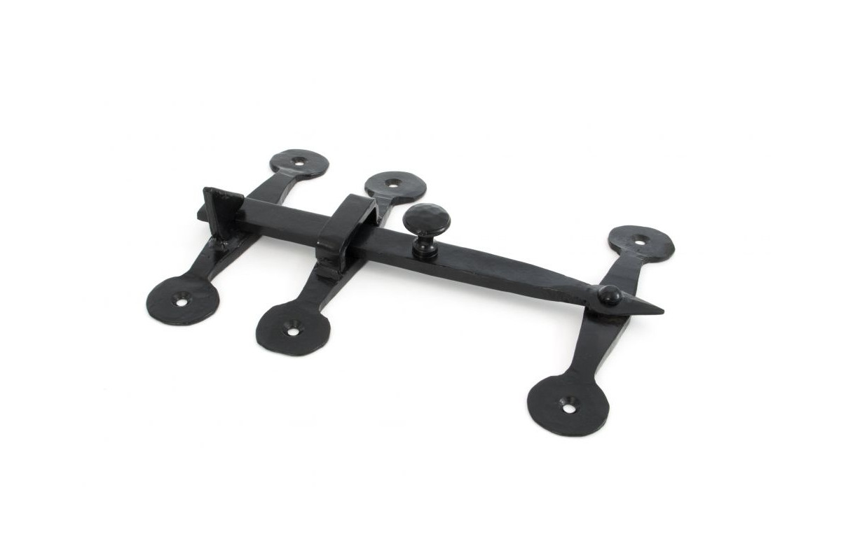Ornate Medieval Black Privacy Latch Set