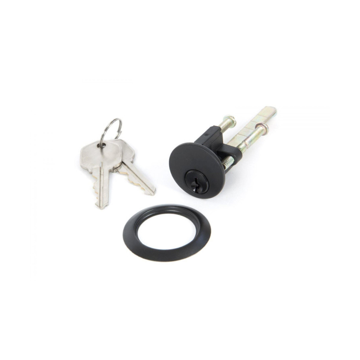 Modern Black Rim Cylinder Lock