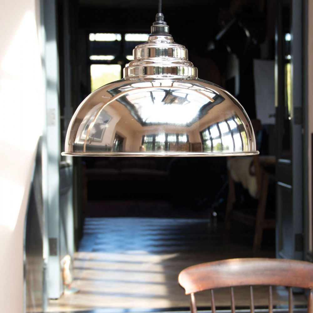 Modern Polished Nickel Curved Ceilin…